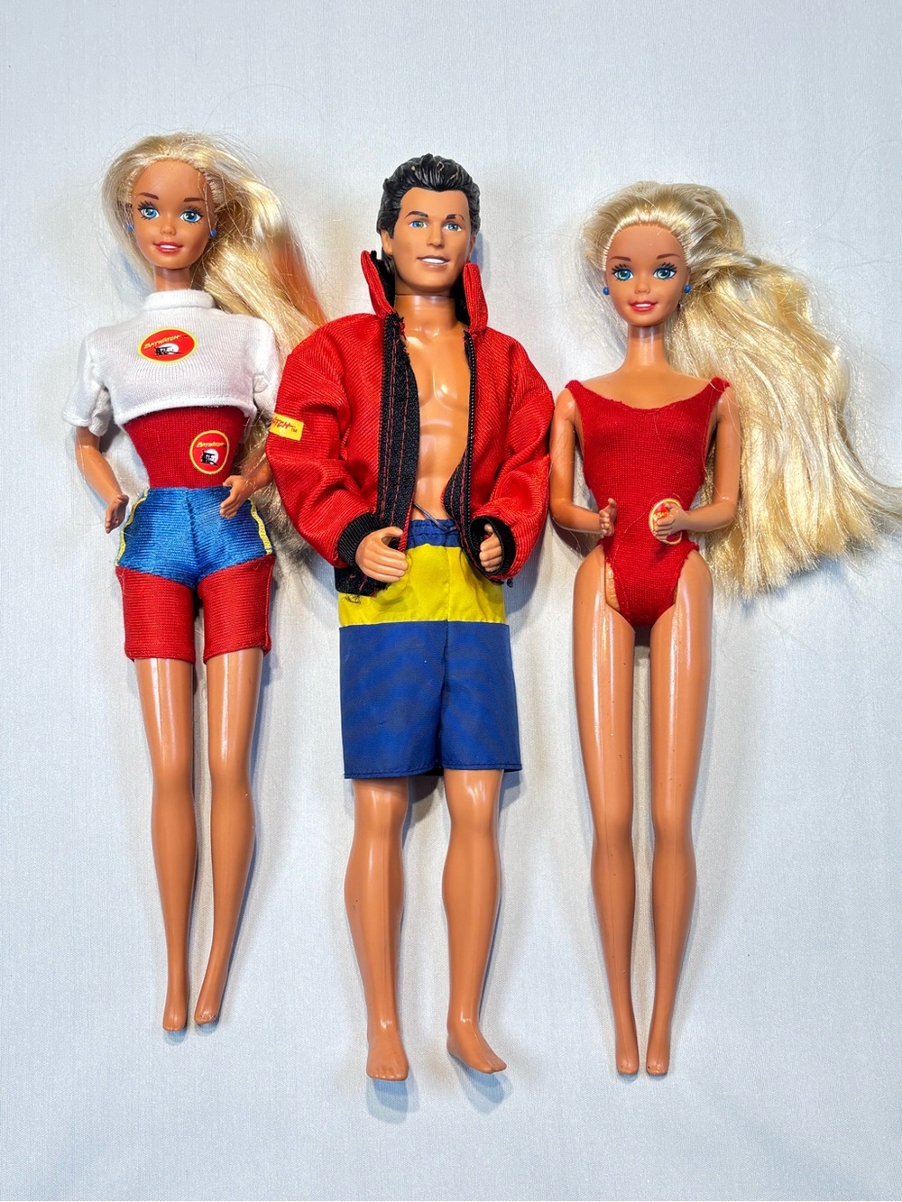 Vintage 1994 Baywatch Barbie & Ken Doll Lot